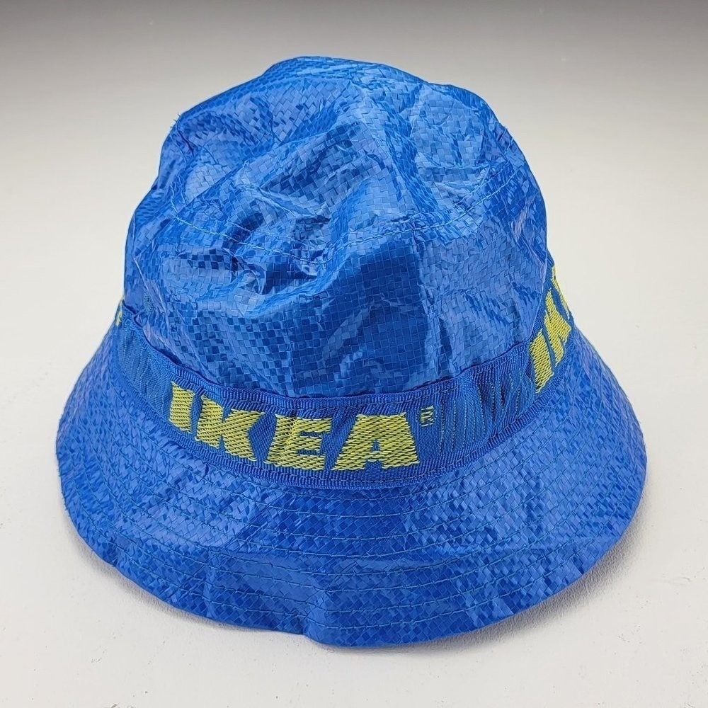 IKEA KNORVA Bucket Hat Blue Frakta Bag Material Streetwear One Size
